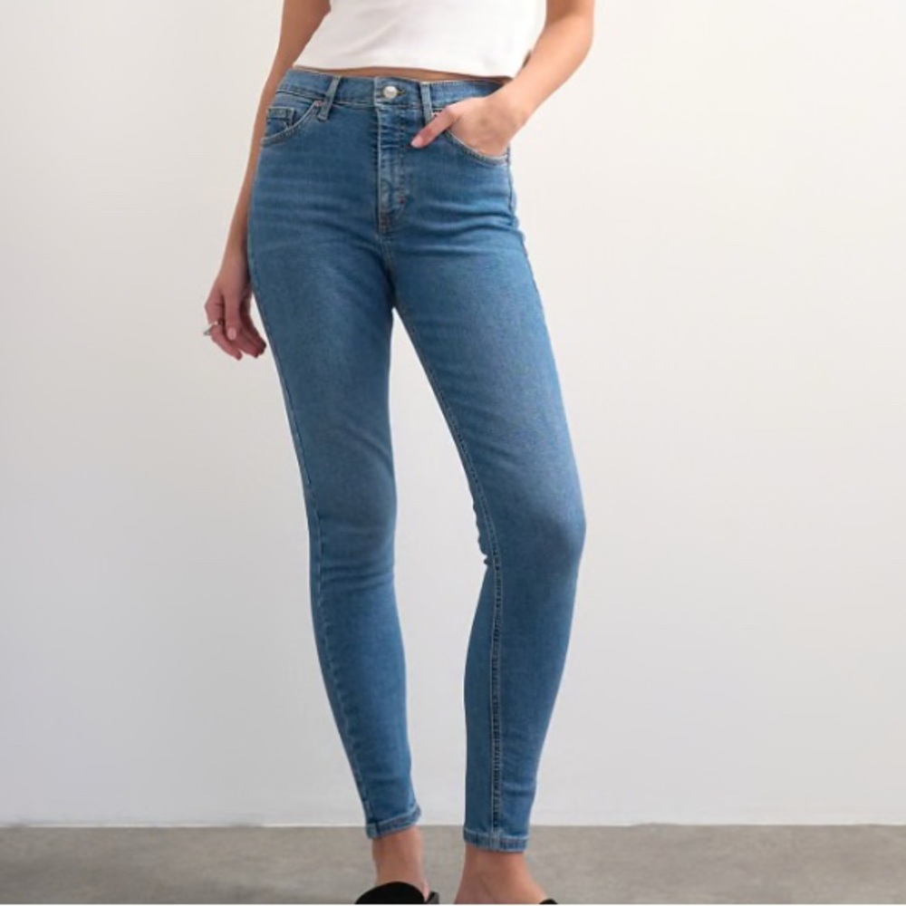 Topshop Blue Skinny Jeans for Women Size 28